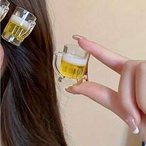 Mini Beer Mug Hair Clip